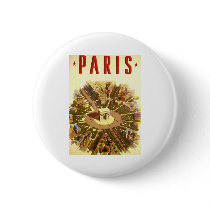 Paris Pinback Buttons