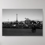Paris by night posters