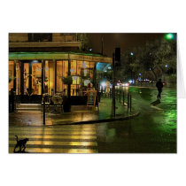 Paris Cafe at Night