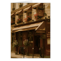 Paris Cafe by Day Greeting Cards