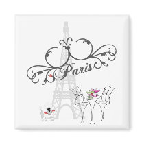 Paris Cafe Magnet
