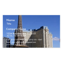 Paris Casino In Las Vegas Business Card Template