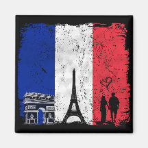 Paris city of love refrigerator magnets