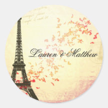Paris dans l'amour - Tour Eiffel Autocollants
