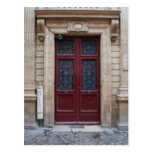 Paris Door Postcard