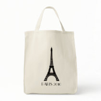 Paris Eiffel Tower Canvas Bag