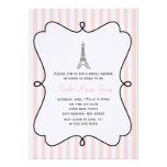 Paris Eiffel Tower Bridal Shower Custom Announcement