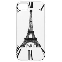 Paris Eiffel Tower Clock French iPhone 5 Covers