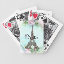 Paris Eiffel Tower & Pink Roses