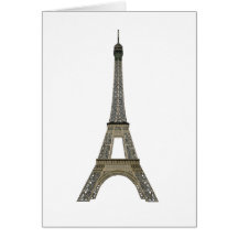 Paris: Eiffel Tower: Vector Drawing: Greeting Cards