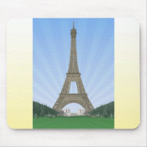 Paris: Eiffel Tower: Vector Drawing: Mousepad