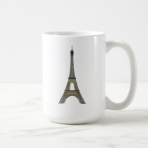 Paris: Eiffel Tower: Vector Drawing: Mugs