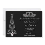 Paris Eiffel Tower  Wedding Invitation