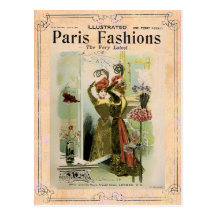 Paris Fashions II  ~ Postcard Fashion Plate