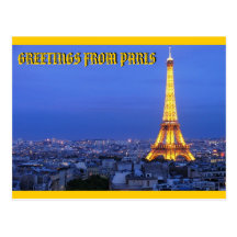 PARIS, FRANCE BY MOJISOLA A GBADAMOSI OKUBULE POST CARDS