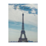 Paris, France Eiffel Tower Postcard