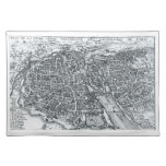 Paris, France Street Map Placemat placemats