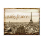 paris france vintage look post card