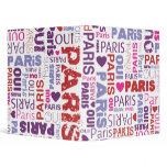Paris french typography photo album binder