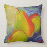 Paris' Green Pears Throw Pillow