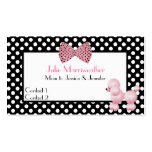Paris High Fashion Pink Poodle Mommy Calling Card Business Card