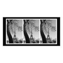 paris in b&w custom photo card