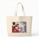 Paris in Red and Blue Dsitressed Bags