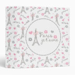 Paris Je T'aime 3 Ring Binder
