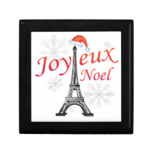 Paris Joyeux Noel Trinket Boxes
