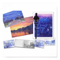 PARIS LANDSCAPE PAINTING FINE ART POSTER posters