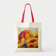 Paris' Peaches Canvas Bag