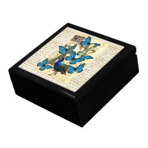 Paris, peacock and butterflies gift boxes