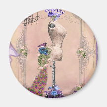 Paris Pink Refrigerator Magnet