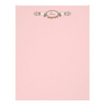 Paris Pink Roses Vintage Style Letterhead