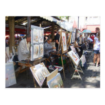 Paris - place du Tertre-Montmartre - Carte Postale