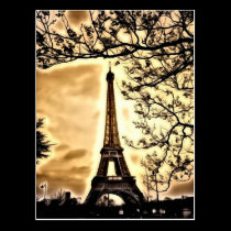 Paris Postcards - Eiffel Tower postcards