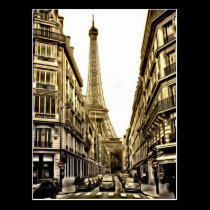 Paris Postcards - Eiffel Tower postcards