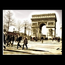 Paris Postcards - Triumph Arch postcards