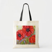 Paris' Red Poppies II Tote Bag