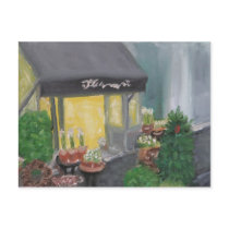 "Paris shopping by candlelight" Postcard
