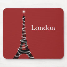 Paris Sparkles Everywhere Mouse Pad