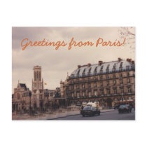 Paris Street  Postcard