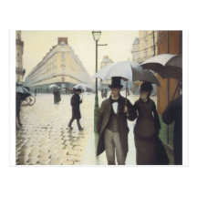Paris Street, Rainy Day by Caillebotte Post Cards