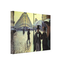 Paris Street, Rainy Day by Gustave Caillebotte Gallery Wrap Canvas