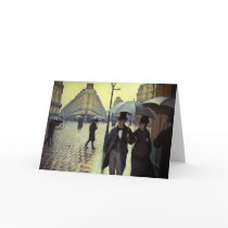 Paris Street, Rainy Day by Gustave Caillebotte Cards