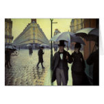 Paris Street, Rainy Day by Gustave Caillebotte Cards