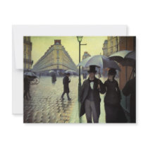 Paris Street, Rainy Day by Gustave Caillebotte Invite