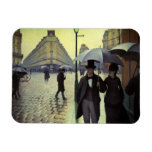 Paris Street, Rainy Day by Gustave Caillebotte Rectangle Magnets