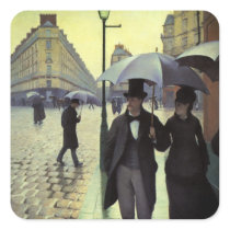 Paris Street, Rainy Day by Gustave Caillebotte Stickers