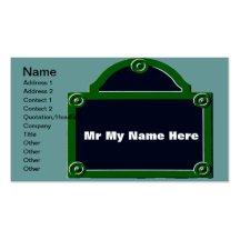 Paris Street Sign Edit Name Business Card Templates